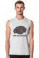 T-shirt męski - nadruk mózg
