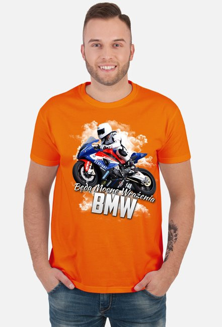 Będą Mocne Wrażenia BMW - męska koszulka motocyklowa