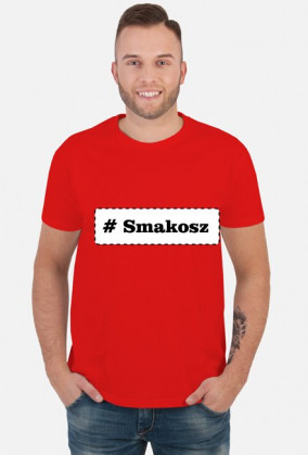 Koszulka męska - nadruk smakosz