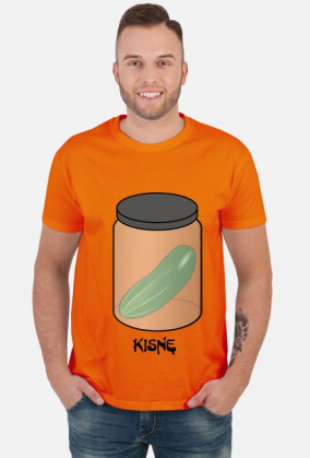 Koszulka męska - nadruk ogórek