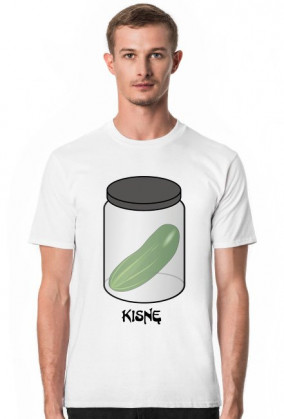 Koszulka męska - nadruk ogórek