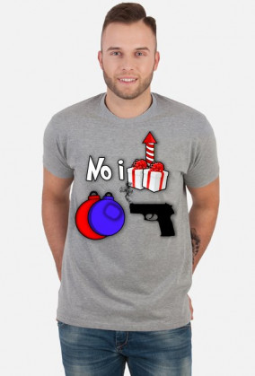 No i .... bombki strzelił Koszulka M rebus zagadka