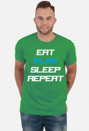 Koszulka Eat Play Sleep Repeat czarna