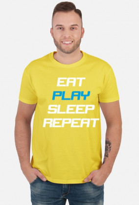 Koszulka Eat Play Sleep Repeat czarna
