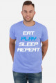 Koszulka Eat Play Sleep Repeat czarna