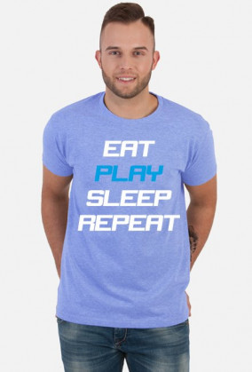 Koszulka Eat Play Sleep Repeat czarna