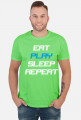 Koszulka Eat Play Sleep Repeat czarna