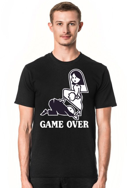 Koszulka Game Over Czarna