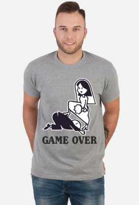 Koszulka Game Over biała