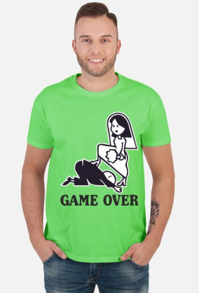 Koszulka Game Over biała