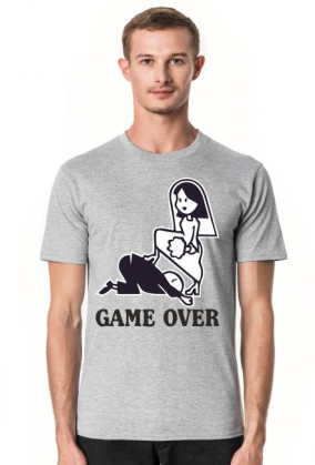 Koszulka Game Over biała