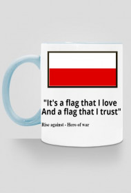 Polska flaga + cytat (kubek)