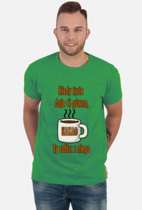 Kakao Życie Gówno Koszulka M