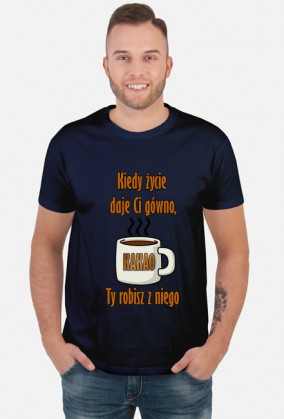 Kakao Życie Gówno Koszulka M