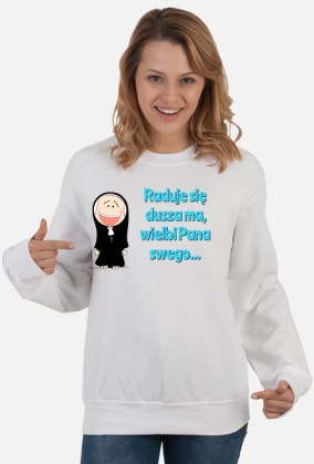 BLUZA "RADUJE SIĘ DUSZA"