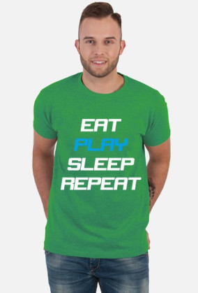Koszulka Eat Play Sleep Repeat czarna