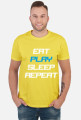 Koszulka Eat Play Sleep Repeat czarna