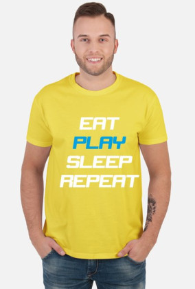 Koszulka Eat Play Sleep Repeat czarna