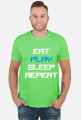 Koszulka Eat Play Sleep Repeat czarna