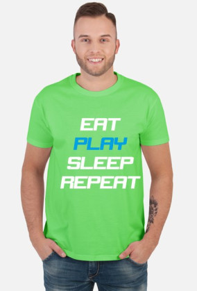 Koszulka Eat Play Sleep Repeat czarna
