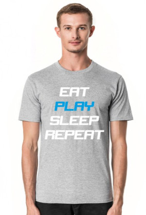 Koszulka Eat Play Sleep Repeat czarna