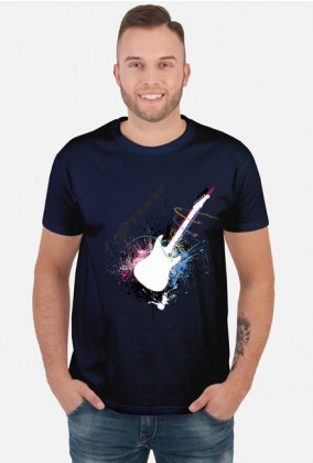 Koszulka i gitara biała