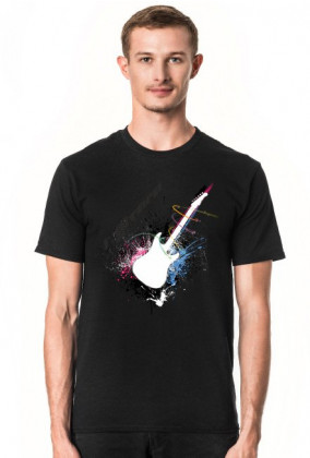 Koszulka i gitara biała