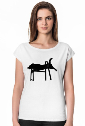 Koszulka agility dog biała/szara