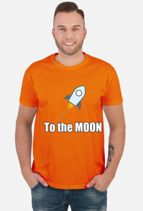 Koszulka to the moon czarna
