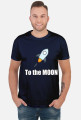 Koszulka to the moon czarna