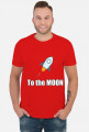 Koszulka to the moon biala