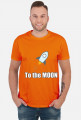 Koszulka to the moon biala