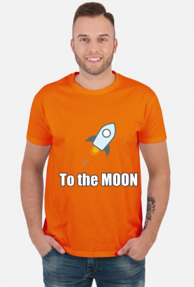 Koszulka to the moon biala
