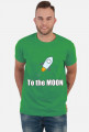 Koszulka to the moon biala