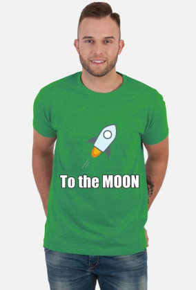 Koszulka to the moon biala
