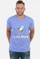 Koszulka to the moon biala