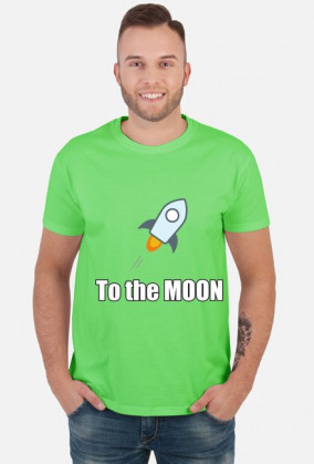 Koszulka to the moon biala