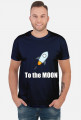 Koszulka to the moon biala