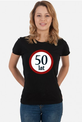 Koszulka okolicznościowa prezent 50 lat damska