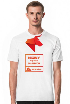 NIZINY SĄ DLA SŁABYCH - idź w góry! Koszulka męska