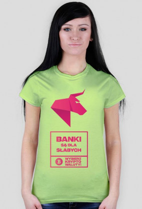 BANKI SĄ DLA SŁABYCH - NDS Wybierz kryptowaluty! Koszulka damska