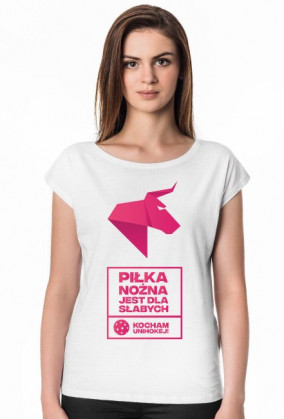 PIŁKA NOŻNA JEST DLA SŁABYCH- NDS Unihokej Koszulka damska