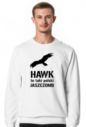Hawk to taki polski jaszczomb bluza edukacyjna M biała