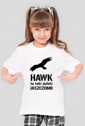 Hawk to taki polski jaszczomb koszulka edukacyjna dziecięca K