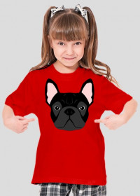 Buldog Francuski T-shirt dla dziewczynki
