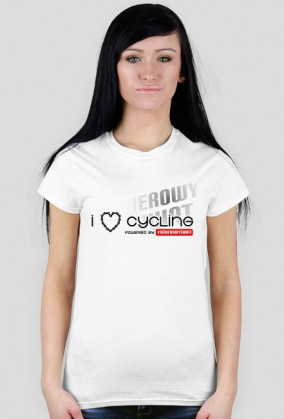 Koszulka Rowerzystki "I LOVE CYCLING 2019" Jasne Kolory