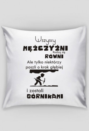Poduszka Wszyscy mężczyźni rodzą się równi...
