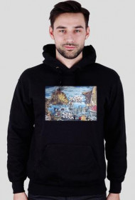 BLUZA CZARNA Z PIEKNYM OBRAZEM GRAFITI