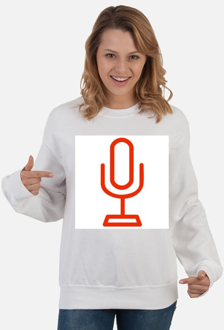 Bluza biel, czerń, szary Mik1