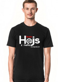 Koszulka T-shirt męska Hajs z Neta - logo przód i tył